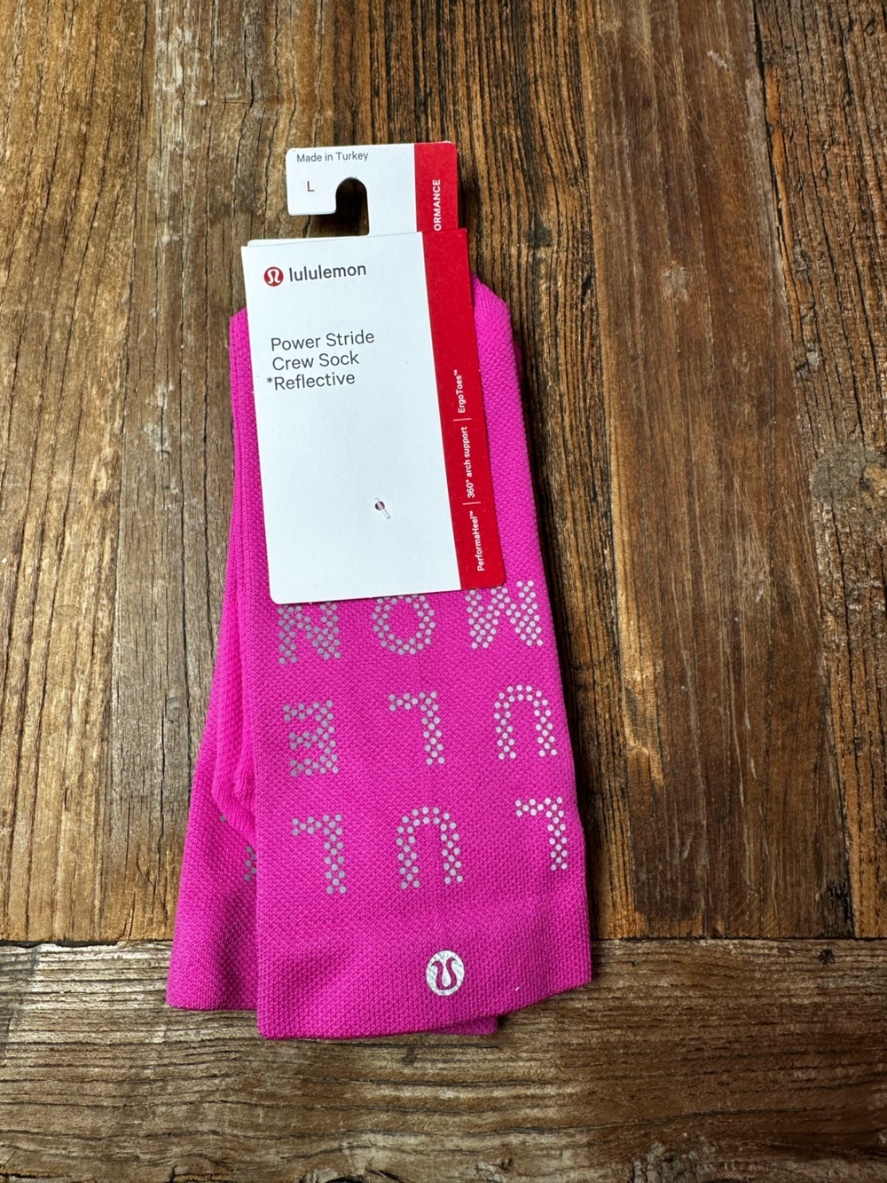 lululemon athletica Power Stride Crew Socks - Hot Pink